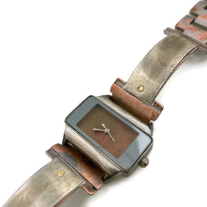 Watch With Silver &  Copper Dial