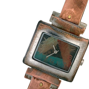 Women's Copper Watch With Multi Color Dial