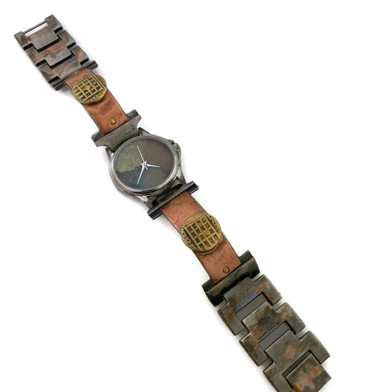 Women's Copper & brass Watch, Multi Color Dial – Paternoster Designs
