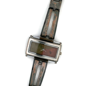 Women's Large Watch with Three Tone Dial
