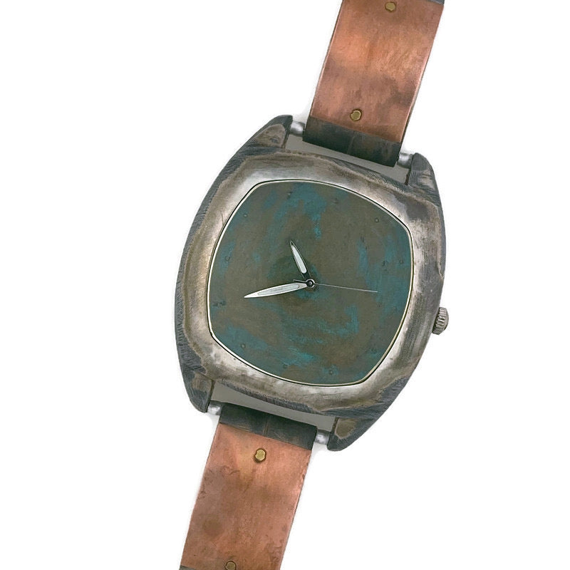 Large Copper Watch with Blue Dial – Paternoster Designs