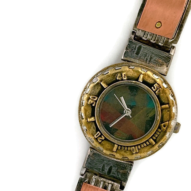 Women's Copper & brass Watch, Multi Color Dial – Paternoster Designs