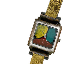 Load image into Gallery viewer, Women&#39;s Brass Watch, Multi Color Dial

